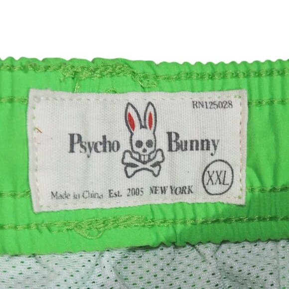 Psycho Bunny Ratcliff Swim Shorts Men's XXL Lime Green - Picture 6 of 10